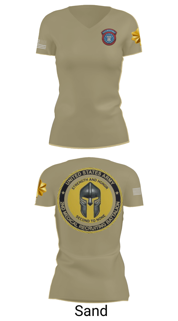 Womens Short Sleeve Vneck Shirt, USAREC, , Teamtime, Team time, sublimation, custom sports apparel, team uniforms, spirit wear, spiritwear, sports uniforms, custom shirts, team store, custom team store, fundraiser sports, apparel fundraiser