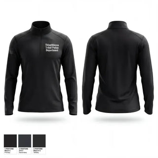 Quarter Zip Jacket, Thlopthlocco Tribal Police Department, Police, Teamtime, Team time, sublimation, custom sports apparel, team uniforms, spirit wear, spiritwear, sports uniforms, custom shirts, team store, custom team store, fundraiser sports, apparel fundraiser