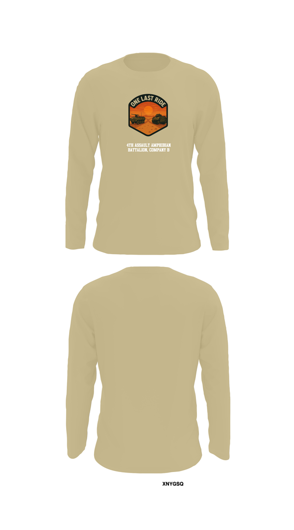 Long Sleeve Performance Shirt, 4th Assault Amphibian Battalion, Company B, , Teamtime, Team time, sublimation, custom sports apparel, team uniforms, spirit wear, spiritwear, sports uniforms, custom shirts, team store, custom team store, fundraiser sports, apparel fundraiser