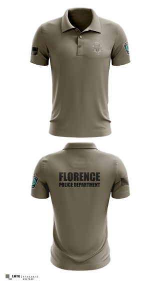 Short Sleeve Performance Polo, Florence Police Department, Police, Teamtime, Team time, sublimation, custom sports apparel, team uniforms, spirit wear, spiritwear, sports uniforms, custom shirts, team store, custom team store, fundraiser sports, apparel fundraiser