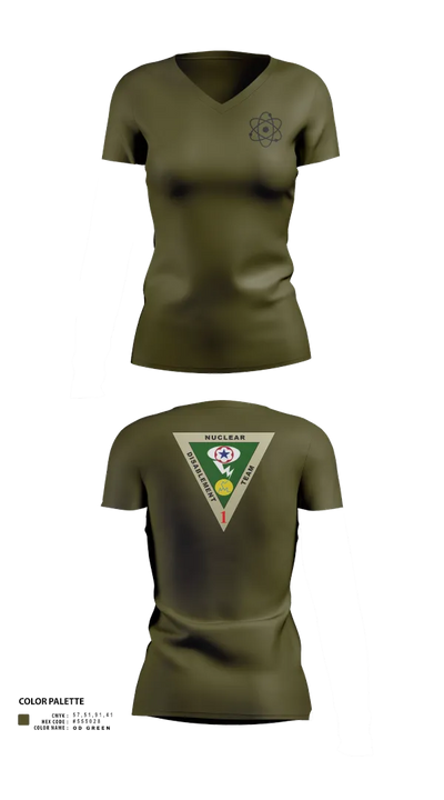 NDT-1 33736665 Women's Short Sleeve V-neck Shirt - 121