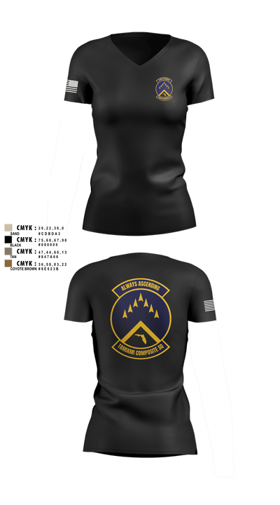 SER-FL-355 TAMIAMI COMPOSITE SQUADRON 96021662 Women's Short Sleeve V-neck Shirt - 7