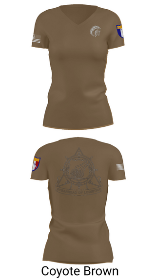 Womens Short Sleeve Vneck Shirt, 2112th Transportation Company, , Teamtime, Team time, sublimation, custom sports apparel, team uniforms, spirit wear, spiritwear, sports uniforms, custom shirts, team store, custom team store, fundraiser sports, apparel fundraiser