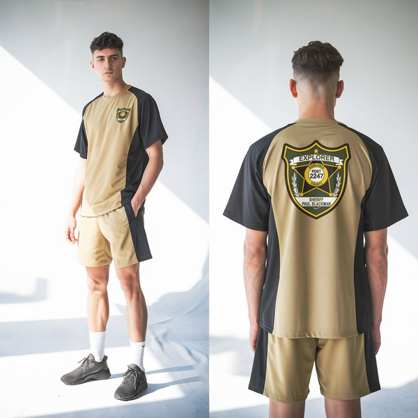 Old School Cotton Feel Shirt, Explorer Post 2247, , Teamtime, Team time, sublimation, custom sports apparel, team uniforms, spirit wear, spiritwear, sports uniforms, custom shirts, team store, custom team store, fundraiser sports, apparel fundraiser