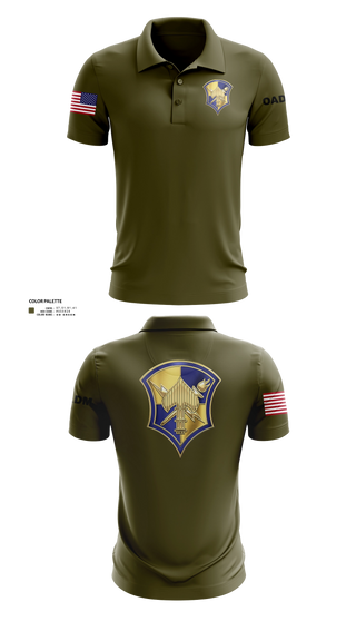 Short Sleeve Performance Polo, AOSD, Army, Teamtime, Team time, sublimation, custom sports apparel, team uniforms, spirit wear, spiritwear, sports uniforms, custom shirts, team store, custom team store, fundraiser sports, apparel fundraiser
