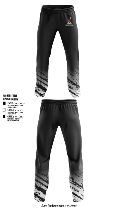 Fairbury Jeffs Track & Field 4428819 Sweatpants - 2