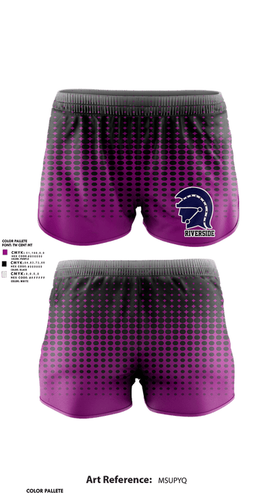 Riverside High School 91210653 Track Shorts - 1