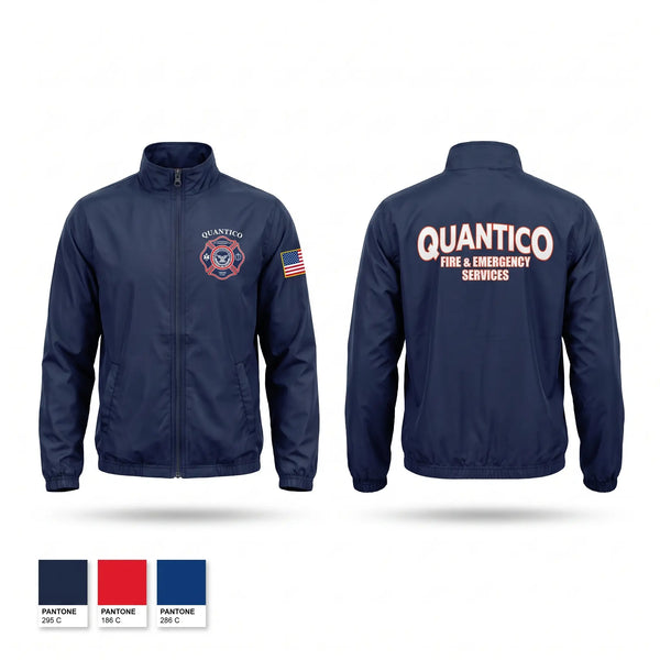 Windbreaker, Quantico Fire and Emergency Services, Fire Department, Teamtime, Team time, sublimation, custom sports apparel, team uniforms, spirit wear, spiritwear, sports uniforms, custom shirts, team store, custom team store, fundraiser sports, apparel fundraiser
