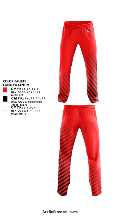Manchester High School Redhawks 20255426 Sweatpants - 1
