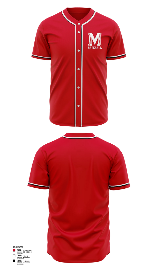 Full Button Baseball Jersey, McEwen Baseball, Baseball, Teamtime, Team time, sublimation, custom sports apparel, team uniforms, spirit wear, spiritwear, sports uniforms, custom shirts, team store, custom team store, fundraiser sports, apparel fundraiser