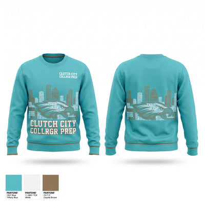 ClutchCity Collrgr Prep Crew Neck Sweatshirt - 1