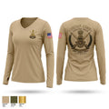 Army Ordnance Corps Women's Long Sleeve V-neck Shirt - 1
