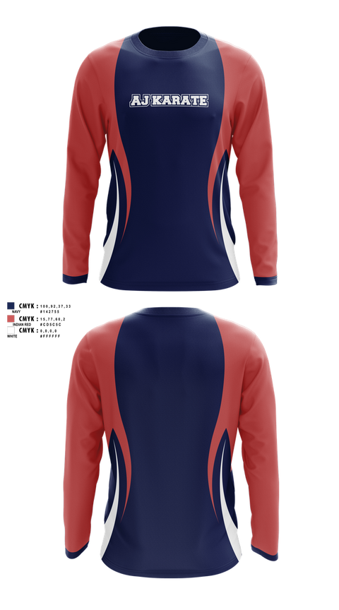 Long Sleeve Performance Shirt, AJKarateAJKarate, Spirit Store, Teamtime, Team time, sublimation, custom sports apparel, team uniforms, spirit wear, spiritwear, sports uniforms, custom shirts, team store, custom team store, fundraiser sports, apparel fundraiser