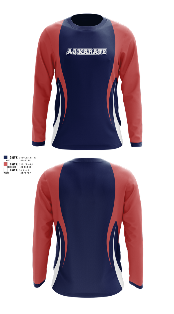 Long Sleeve Performance Shirt, AJKarateAJKarate, Spirit Store, Teamtime, Team time, sublimation, custom sports apparel, team uniforms, spirit wear, spiritwear, sports uniforms, custom shirts, team store, custom team store, fundraiser sports, apparel fundraiser