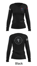 Nevada Elite Wrestling Women's Long Sleeve V-neck Shirt - 35