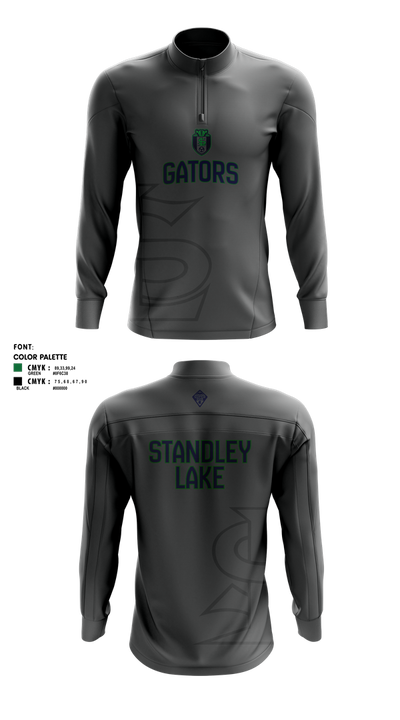 STANDLEY LAKE HS GIRLS SOCCER 23167606 Quarter Zip FLEECE Jacket - 5