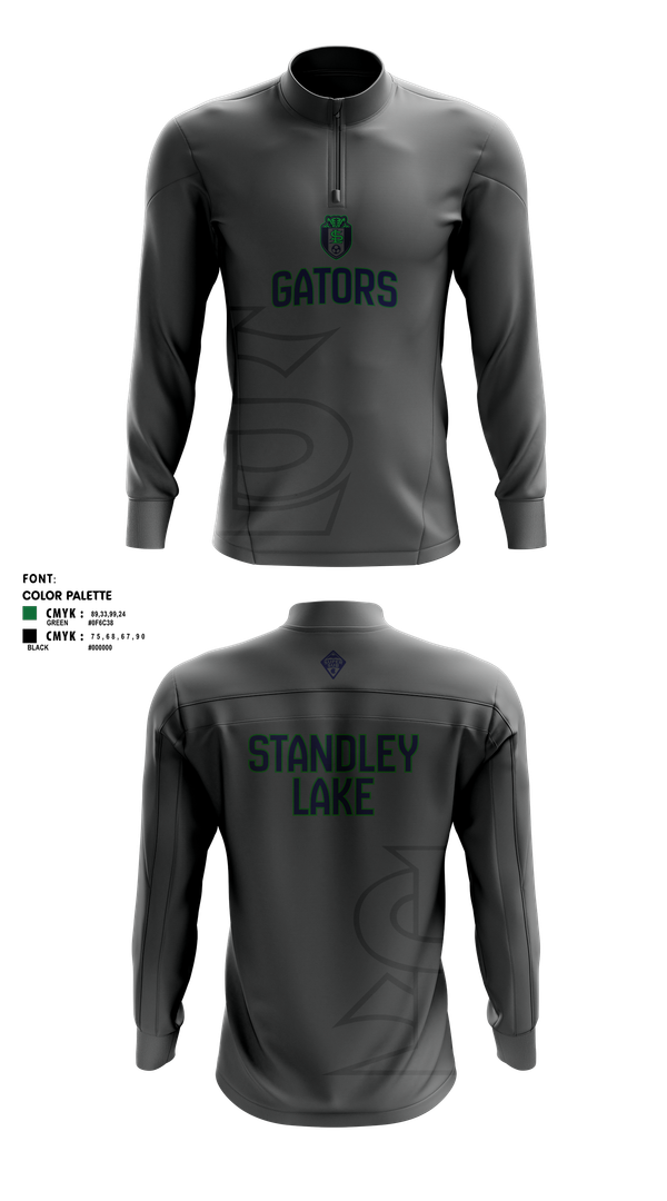 Quarter Zip Jacket, Oliver's Wolf Pack Hunts CancerShadow Ridge MS Staff, Cycling, Teamtime, Team time, sublimation, custom sports apparel, team uniforms, spirit wear, spiritwear, sports uniforms, custom shirts, team store, custom team store, fundraiser sports, apparel fundraiser