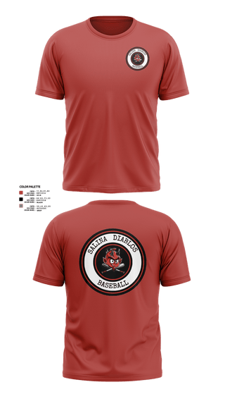 Short Sleeve Performance Shirt, Salina Diablos Baseball, Baseball, Teamtime, Team time, sublimation, custom sports apparel, team uniforms, spirit wear, spiritwear, sports uniforms, custom shirts, team store, custom team store, fundraiser sports, apparel fundraiser