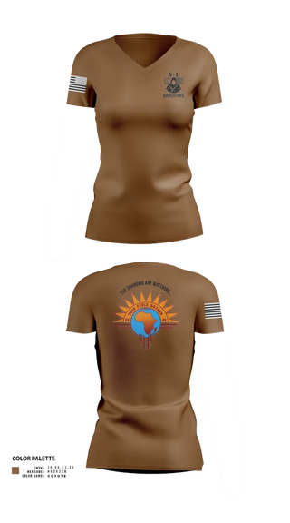 Womens Short Sleeve Vneck Shirt, TF BATAAN S1, Army, Teamtime, Team time, sublimation, custom sports apparel, team uniforms, spirit wear, spiritwear, sports uniforms, custom shirts, team store, custom team store, fundraiser sports, apparel fundraiser