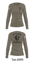 D Platoon 37319682 Women's Long Sleeve V-neck Shirt - 73