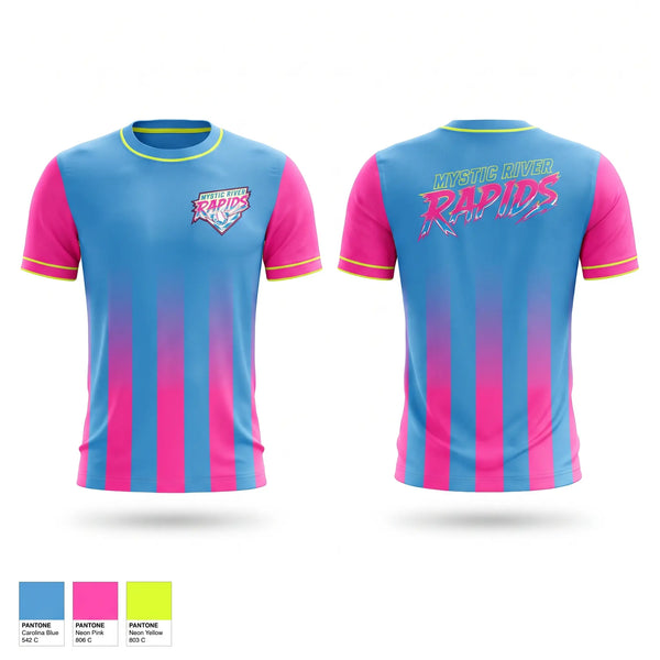 Short Sleeve Performance Shirt, Mystic River Rapids, Baseball, Teamtime, Team time, sublimation, custom sports apparel, team uniforms, spirit wear, spiritwear, sports uniforms, custom shirts, team store, custom team store, fundraiser sports, apparel fundraiser