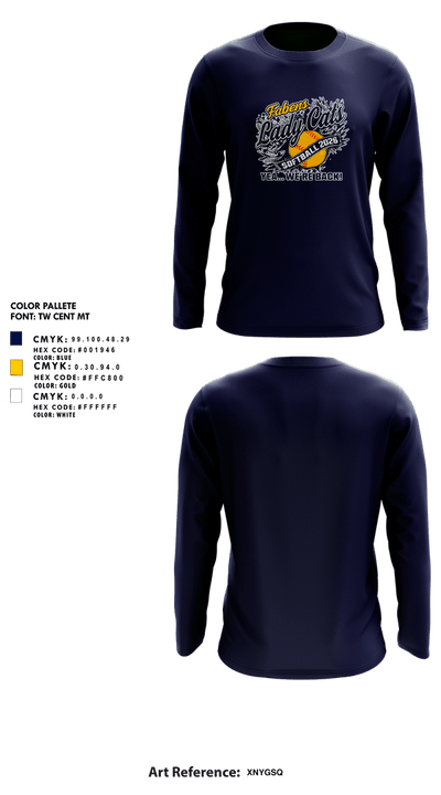 Fabens Wildcats Softball 84578924 Long Sleeve Performance Shirt 5