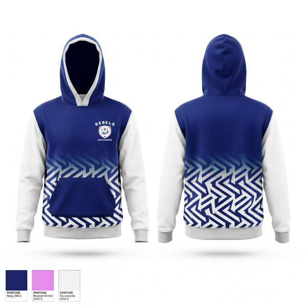 Hoodie, Rebels, Women's Soccer, Teamtime, Team time, sublimation, custom sports apparel, team uniforms, spirit wear, spiritwear, sports uniforms, custom shirts, team store, custom team store, fundraiser sports, apparel fundraiser
