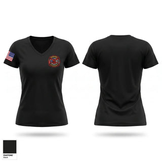 Womens Short Sleeve Vneck Shirt, Ferguson Fire Department, Fire Department, Teamtime, Team time, sublimation, custom sports apparel, team uniforms, spirit wear, spiritwear, sports uniforms, custom shirts, team store, custom team store, fundraiser sports, apparel fundraiser