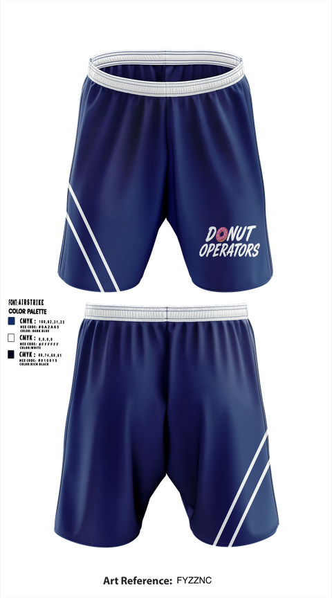 Athletic Shorts With Pockets, Donut Operators, Baseball, Teamtime, Team time, sublimation, custom sports apparel, team uniforms, spirit wear, spiritwear, sports uniforms, custom shirts, team store, custom team store, fundraiser sports, apparel fundraiser