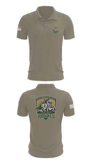 Short Sleeve Performance Polo, Royals Battalion, Army, Teamtime, Team time, sublimation, custom sports apparel, team uniforms, spirit wear, spiritwear, sports uniforms, custom shirts, team store, custom team store, fundraiser sports, apparel fundraiser