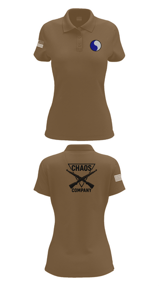 Womens Short Sleeve Performance Polo, C-Co 1/116 29th IN BDE, , Teamtime, Team time, sublimation, custom sports apparel, team uniforms, spirit wear, spiritwear, sports uniforms, custom shirts, team store, custom team store, fundraiser sports, apparel fundraiser