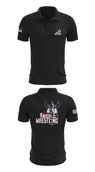 Short Sleeve Performance Polo, Lawrence County Knights, Wrestling, Teamtime, Team time, sublimation, custom sports apparel, team uniforms, spirit wear, spiritwear, sports uniforms, custom shirts, team store, custom team store, fundraiser sports, apparel fundraiser