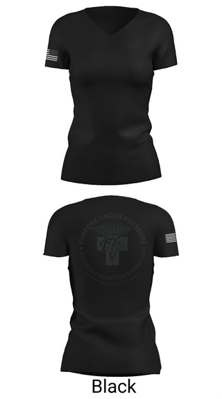 Womens Short Sleeve Vneck Shirt, 439th AES, , Teamtime, Team time, sublimation, custom sports apparel, team uniforms, spirit wear, spiritwear, sports uniforms, custom shirts, team store, custom team store, fundraiser sports, apparel fundraiser