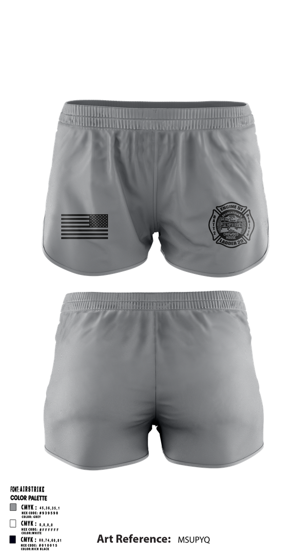 Ranger Panties, Engine 51 Ladder 29 Medic 18 Battalion 2, , Teamtime, Team time, sublimation, custom sports apparel, team uniforms, spirit wear, spiritwear, sports uniforms, custom shirts, team store, custom team store, fundraiser sports, apparel fundraiser