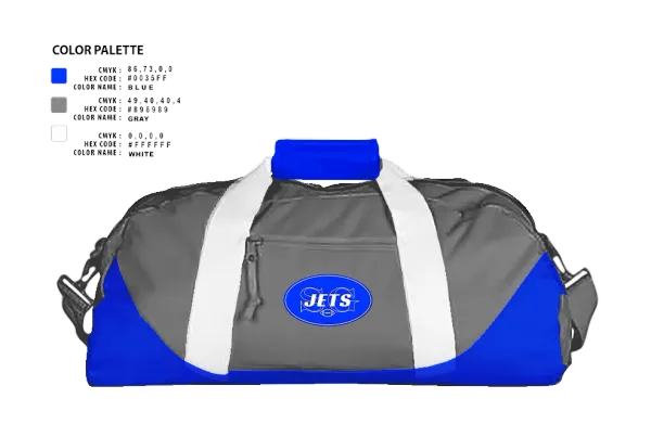 Duffle Bag, Spring Grove Jets Football, , Teamtime, Team time, sublimation, custom sports apparel, team uniforms, spirit wear, spiritwear, sports uniforms, custom shirts, team store, custom team store, fundraiser sports, apparel fundraiser
