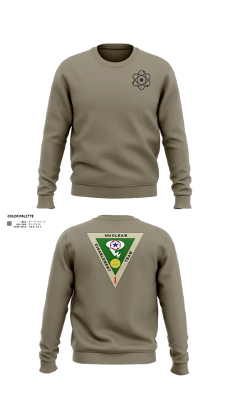 Crew Neck Sweatshirt, NDT-1, Army, Teamtime, Team time, sublimation, custom sports apparel, team uniforms, spirit wear, spiritwear, sports uniforms, custom shirts, team store, custom team store, fundraiser sports, apparel fundraiser