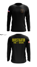 Gaston County Emergency Management and Fire Services Long Sleeve Performance Shirt - 3