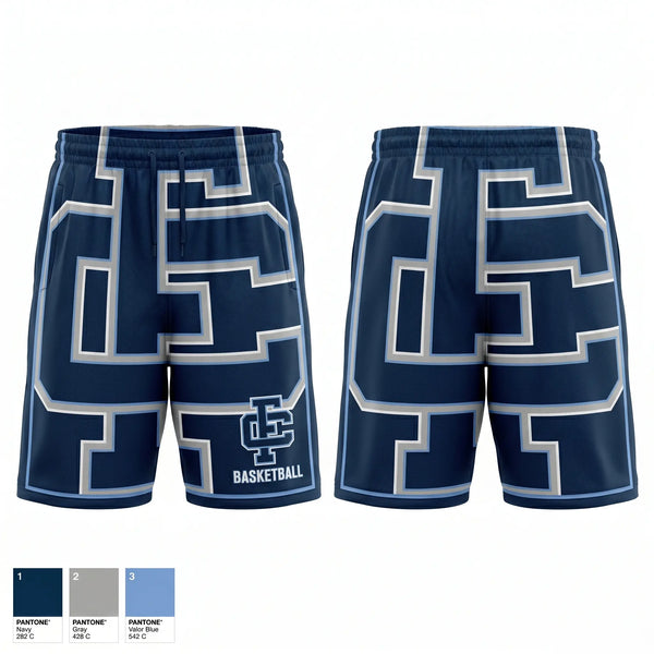 Mens Reversible Basketball Shorts, Fellowship Christian School, Men's Basketball, Teamtime, Team time, sublimation, custom sports apparel, team uniforms, spirit wear, spiritwear, sports uniforms, custom shirts, team store, custom team store, fundraiser sports, apparel fundraiser
