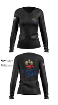 VAW-117 15130068 Women's Long Sleeve V-neck Shirt - 3