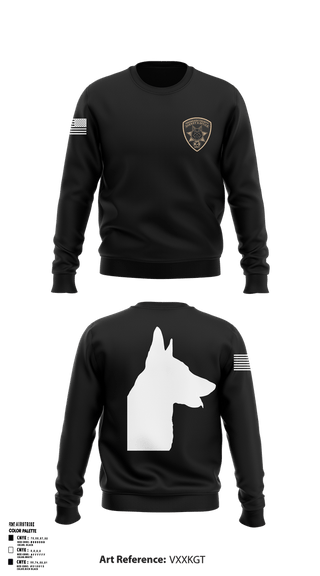 Crew Neck Sweatshirt, Onondaga County Sheriff's Office K9, Police, Teamtime, Team time, sublimation, custom sports apparel, team uniforms, spirit wear, spiritwear, sports uniforms, custom shirts, team store, custom team store, fundraiser sports, apparel fundraiser