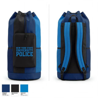 Gear Bag, New York State University Police, Police, Teamtime, Team time, sublimation, custom sports apparel, team uniforms, spirit wear, spiritwear, sports uniforms, custom shirts, team store, custom team store, fundraiser sports, apparel fundraiser