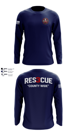 Long Sleeve Performance Shirt, North Towanda Fire Rescue, Fire Department, Teamtime, Team time, sublimation, custom sports apparel, team uniforms, spirit wear, spiritwear, sports uniforms, custom shirts, team store, custom team store, fundraiser sports, apparel fundraiser