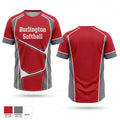 Burlington Softball 66356243 Old School Cotton Feel Shirt - 1
