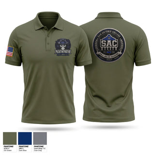 Short Sleeve Performance Polo, SAC Police Instructor, Police, Teamtime, Team time, sublimation, custom sports apparel, team uniforms, spirit wear, spiritwear, sports uniforms, custom shirts, team store, custom team store, fundraiser sports, apparel fundraiser