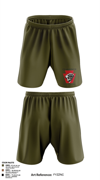 Athletic Shorts With Pockets, Charger Co. / 2-112th Infantry Battalion, National Guard, Teamtime, Team time, sublimation, custom sports apparel, team uniforms, spirit wear, spiritwear, sports uniforms, custom shirts, team store, custom team store, fundraiser sports, apparel fundraiser