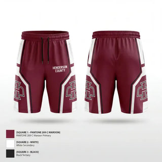 Athletic Shorts With Pockets, Henderson County, Baseball, Teamtime, Team time, sublimation, custom sports apparel, team uniforms, spirit wear, spiritwear, sports uniforms, custom shirts, team store, custom team store, fundraiser sports, apparel fundraiser