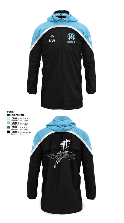 MOUNTAIN RANGE HS GIRLS SOCCER 81994062 EXTENDED JACKET TEMPEST SIDELINE JACKET -1
