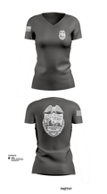 SERVICES DIV. 78217028 Women's Short Sleeve V-neck Shirt - 101