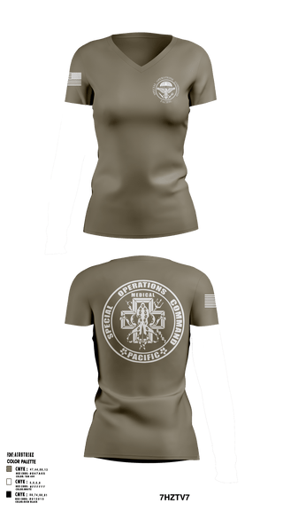 SOCPAC SOJ07 1184391 Women's Short Sleeve V-neck Shirt - 3