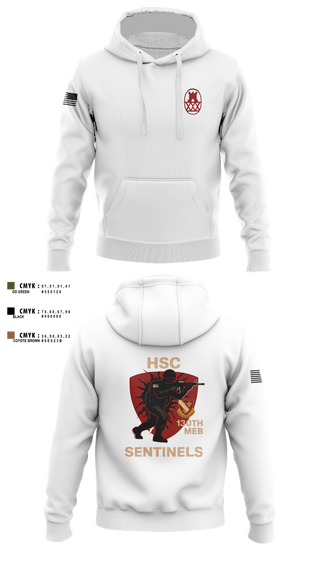Hoodie, HSC 130th MEB, Army, Teamtime, Team time, sublimation, custom sports apparel, team uniforms, spirit wear, spiritwear, sports uniforms, custom shirts, team store, custom team store, fundraiser sports, apparel fundraiser